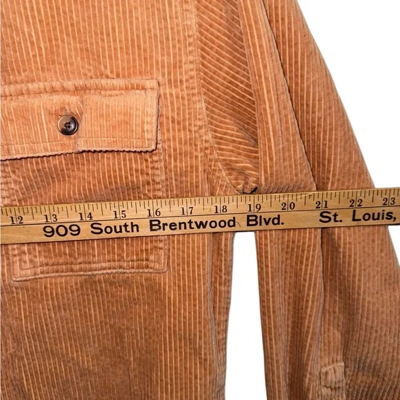 Original Use Corduroy Button Up Overshirt Tan Brown XS - Picture 7 of 9